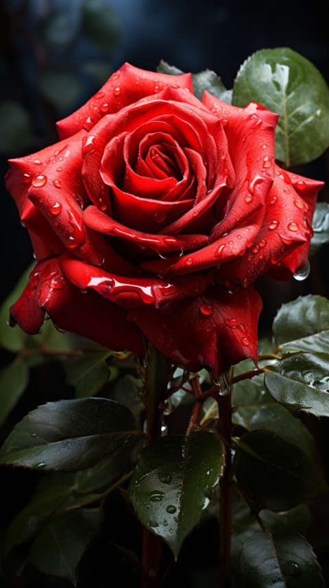 Beautiful Red Rose Flower Aesthetics (26)