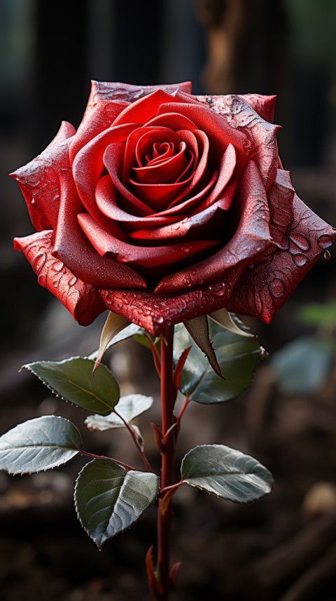 Beautiful Red Rose Flower Aesthetics (14)