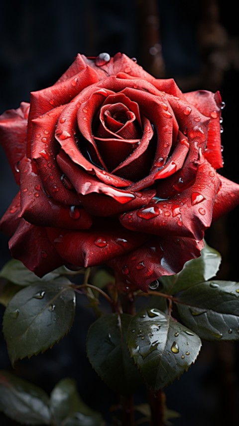 Beautiful Red Rose Flower Aesthetics (16)