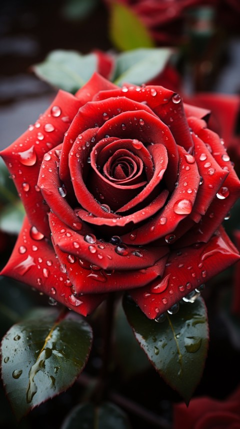 Beautiful Red Rose Flower Aesthetics (78)