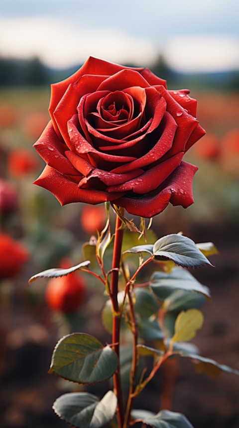 Beautiful Red Rose Flower Aesthetics (62)