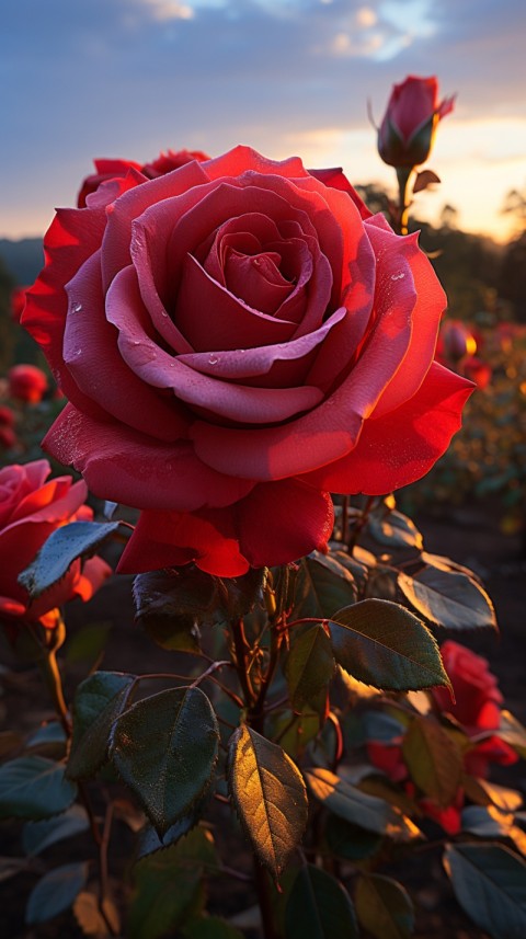 Beautiful Red Rose Flower Aesthetics (98)