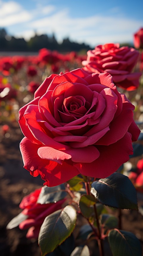 Beautiful Red Rose Flower Aesthetics (86)