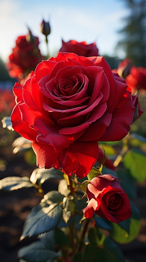 Beautiful Red Rose Flower Aesthetics (99)