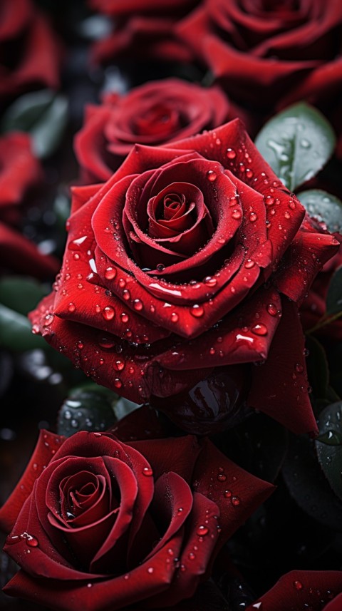 Beautiful Red Rose Flower Aesthetics (69)