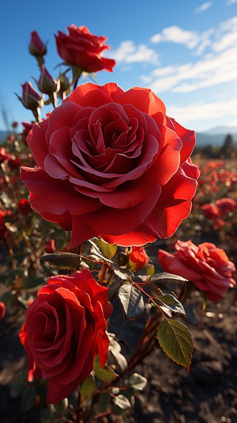 Beautiful Red Rose Flower Aesthetics (97)
