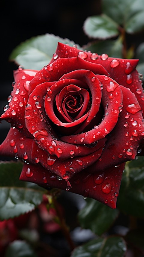 Beautiful Red Rose Flower Aesthetics (77)