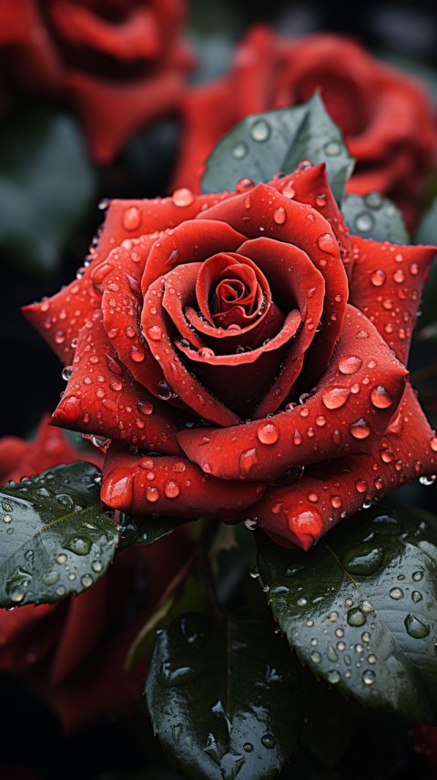 Beautiful Red Rose Flower Aesthetics (82)