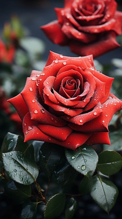 Beautiful Red Rose Flower Aesthetics (81)