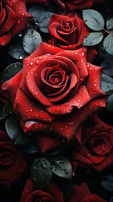 Beautiful Red Rose Flower Aesthetics (53)