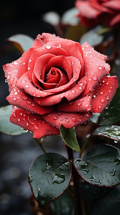 Beautiful Red Rose Flower Aesthetics (75)