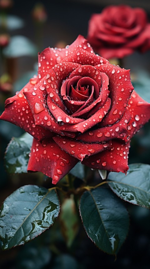 Beautiful Red Rose Flower Aesthetics (84)