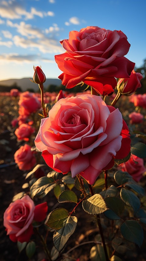 Beautiful Red Rose Flower Aesthetics (100)
