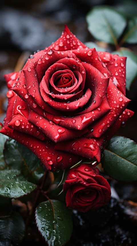 Beautiful Red Rose Flower Aesthetics (61)