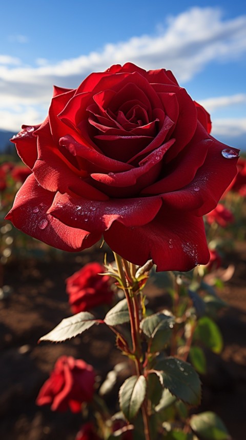 Beautiful Red Rose Flower Aesthetics (104)