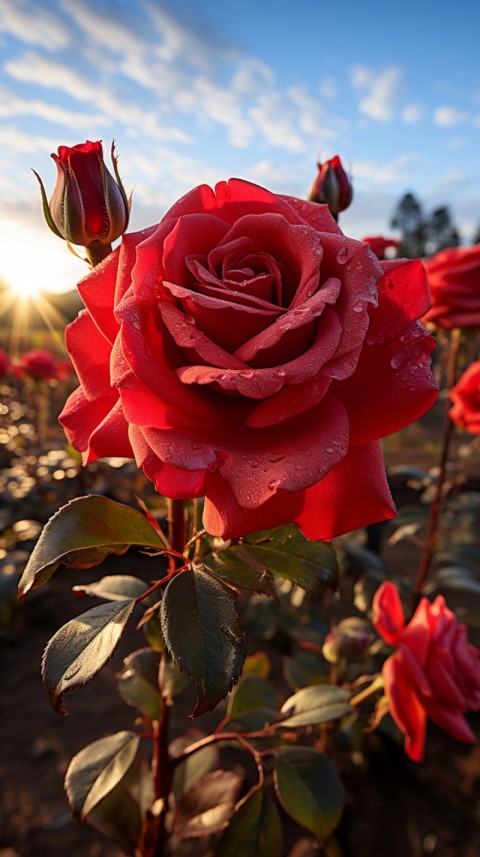 Beautiful Red Rose Flower Aesthetics (101)