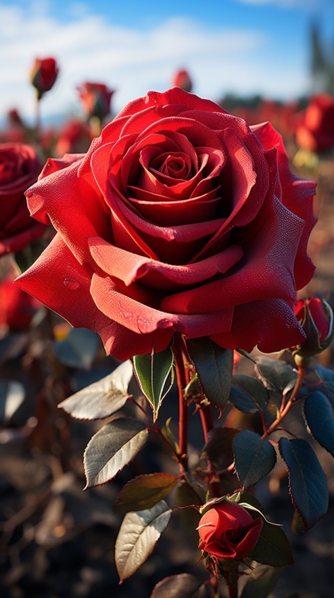 Beautiful Red Rose Flower Aesthetics (108)
