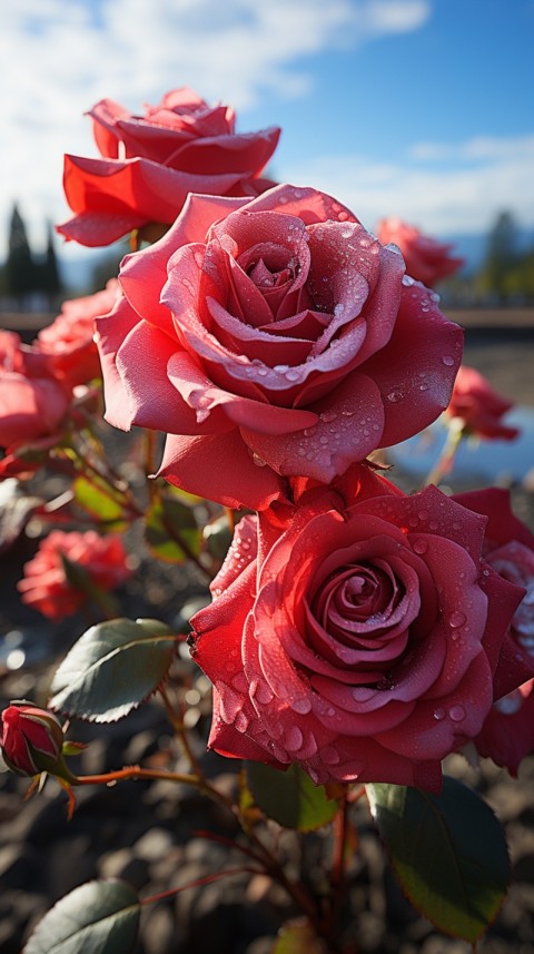 Beautiful Red Rose Flower Aesthetics (133)