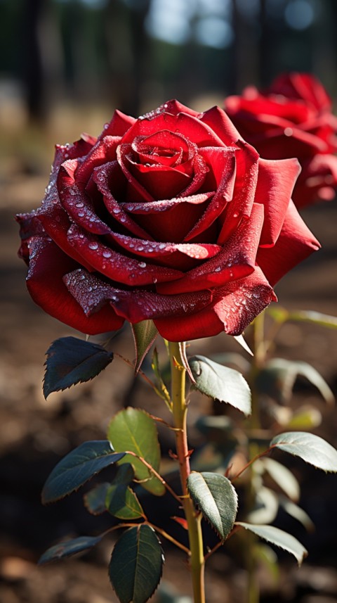 Beautiful Red Rose Flower Aesthetics (141)