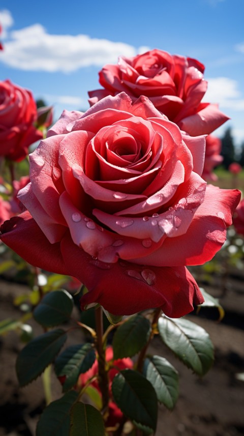 Beautiful Red Rose Flower Aesthetics (116)