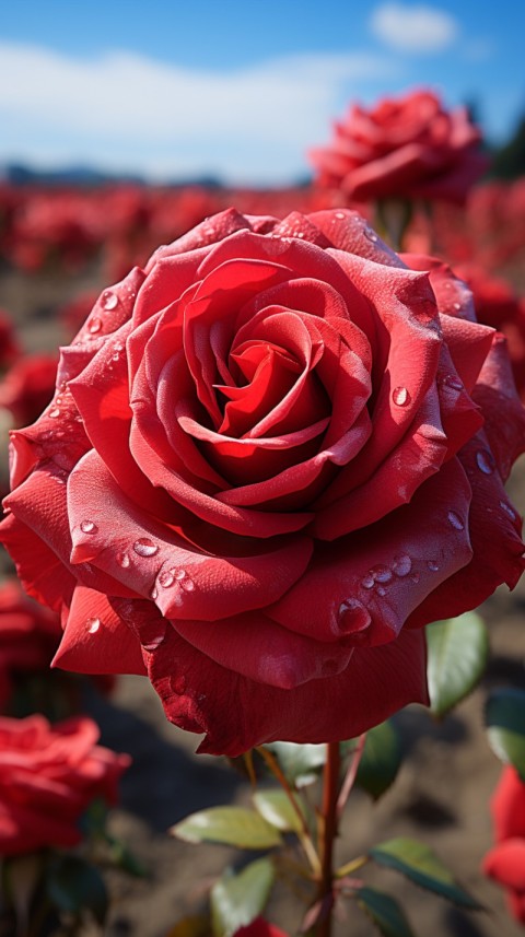 Beautiful Red Rose Flower Aesthetics (114)