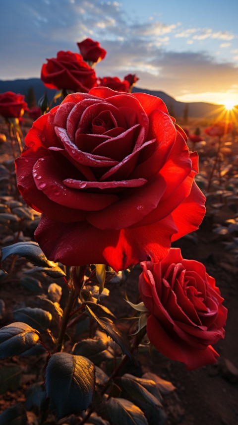 Beautiful Red Rose Flower Aesthetics (123)