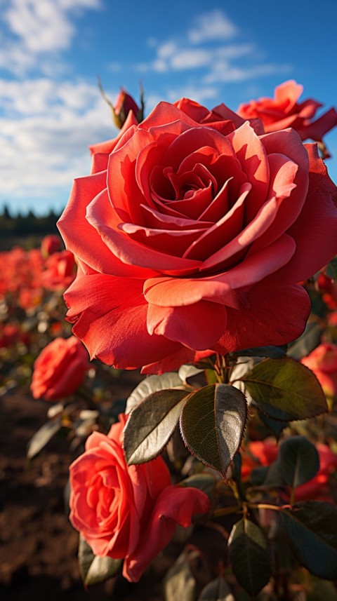 Beautiful Red Rose Flower Aesthetics (107)