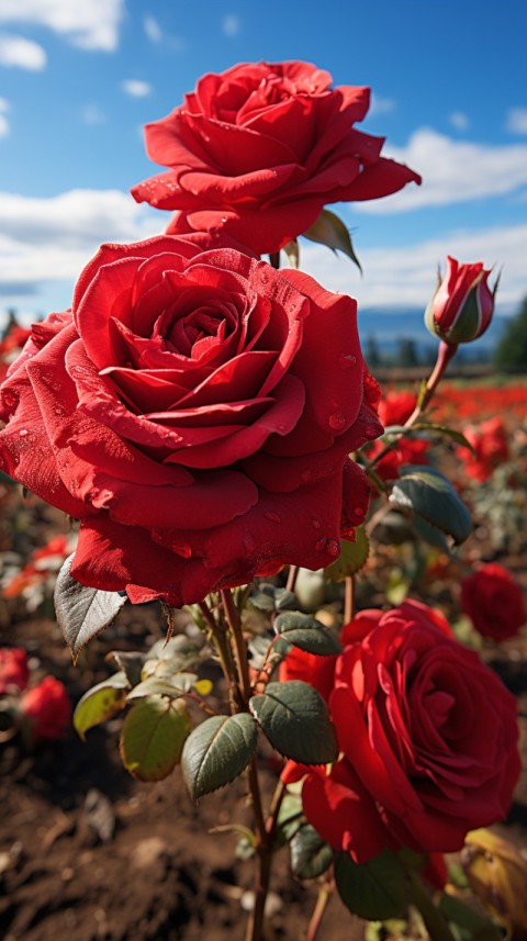 Beautiful Red Rose Flower Aesthetics (137)