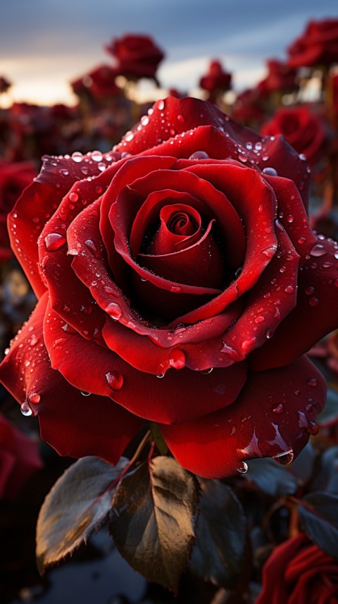 Beautiful Red Rose Flower Aesthetics (111)