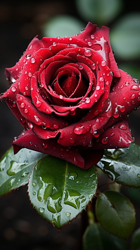 Beautiful Red Rose Flower Aesthetics (140)