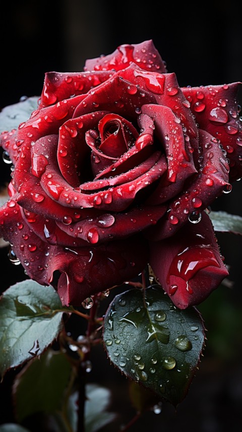 Beautiful Red Rose Flower Aesthetics (178)