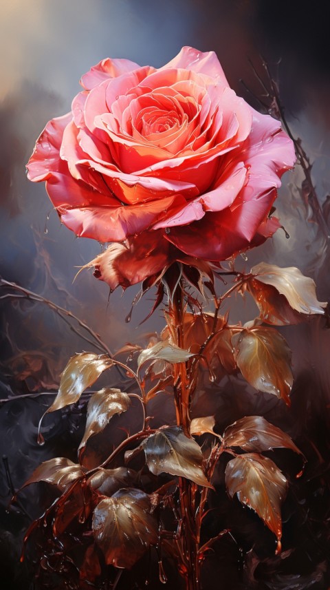 Beautiful Red Rose Flower Aesthetics (171)