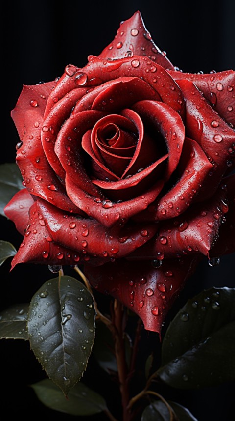 Beautiful Red Rose Flower Aesthetics (155)