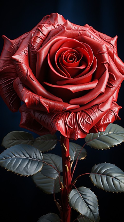 Beautiful Red Rose Flower Aesthetics (180)