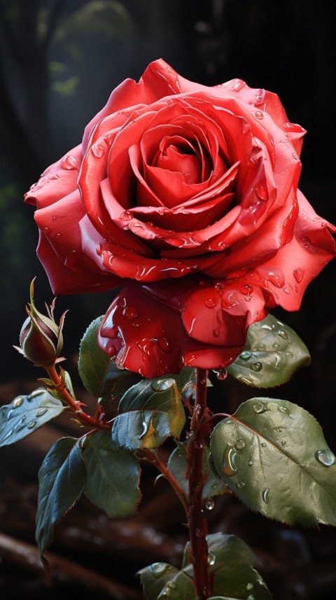 Beautiful Red Rose Flower Aesthetics (162)