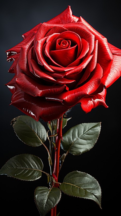 Beautiful Red Rose Flower Aesthetics (179)