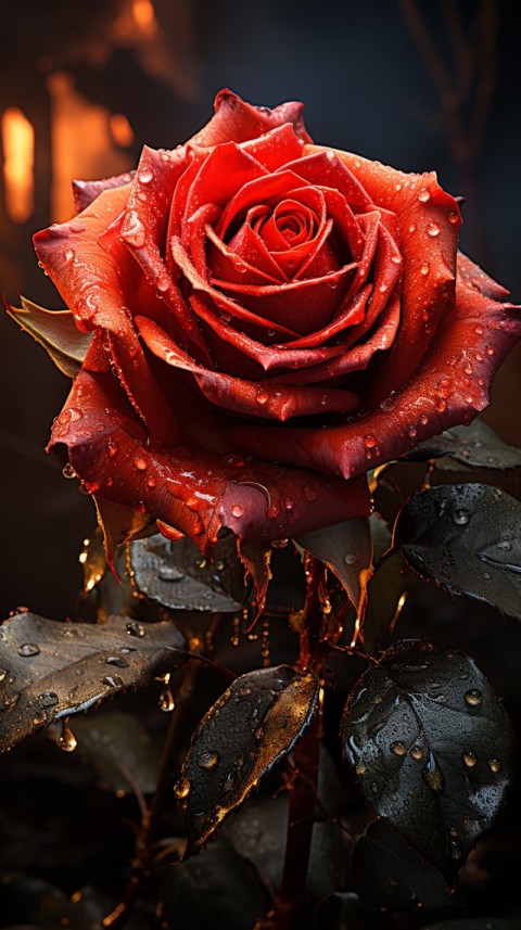 Beautiful Red Rose Flower Aesthetics (151)