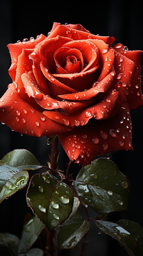 Beautiful Red Rose Flower Aesthetics (153)