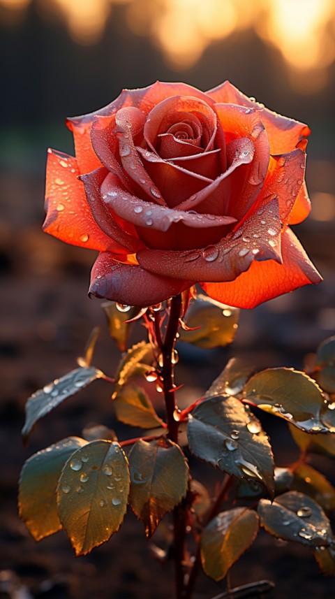 Beautiful Red Rose Flower Aesthetics (167)