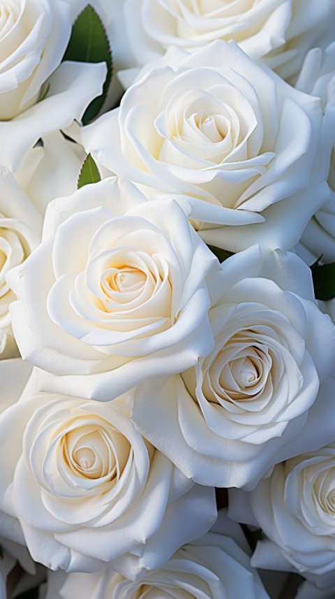 Beautiful White  Rose Flower Aesthetics (48)