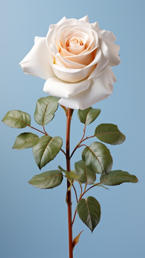 Beautiful White  Rose Flower Aesthetics (45)
