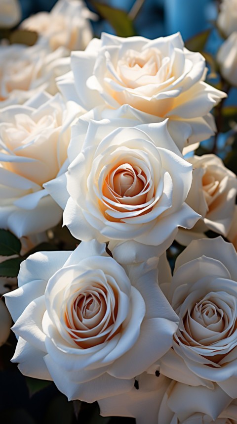 Beautiful White  Rose Flower Aesthetics (26)
