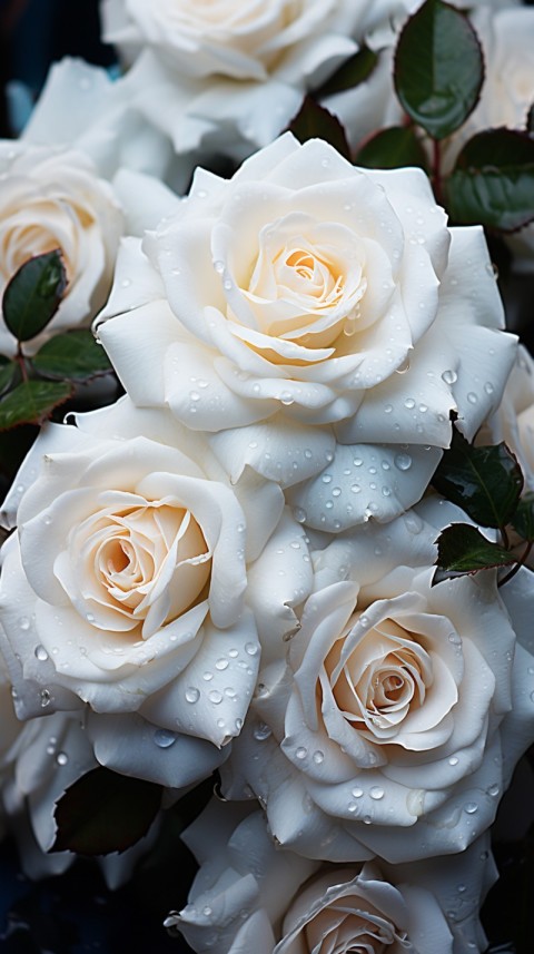 Beautiful White  Rose Flower Aesthetics (18)