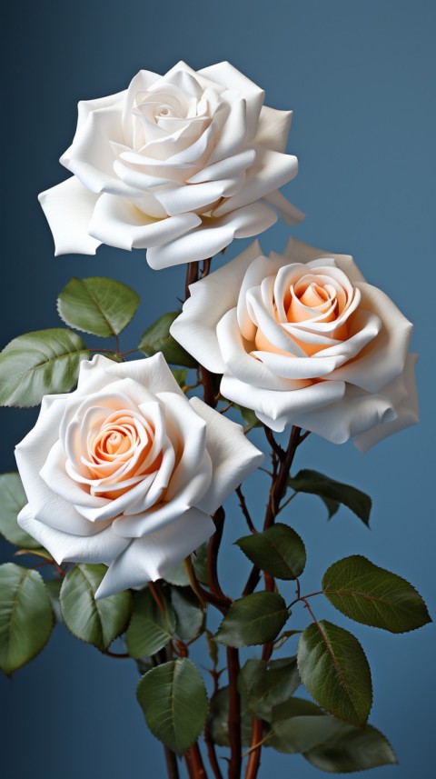 Beautiful White  Rose Flower Aesthetics (9)