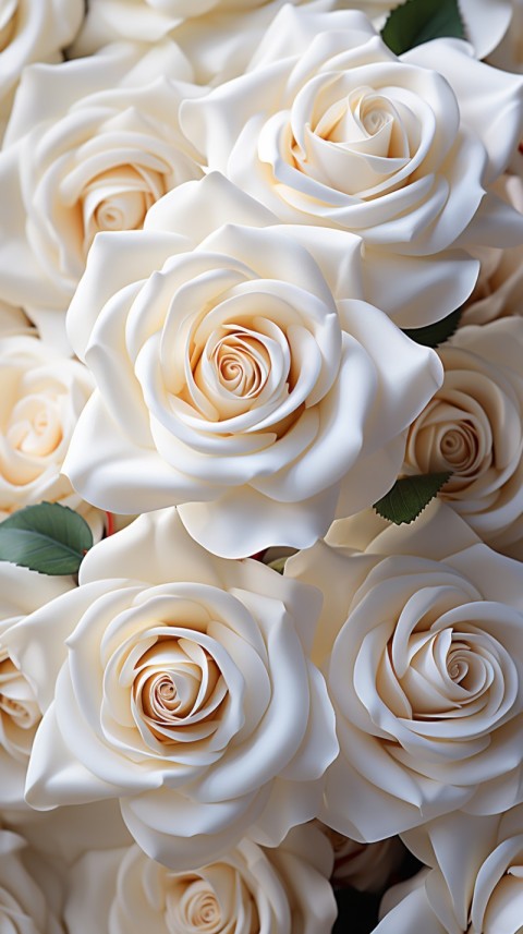 Beautiful White  Rose Flower Aesthetics (44)