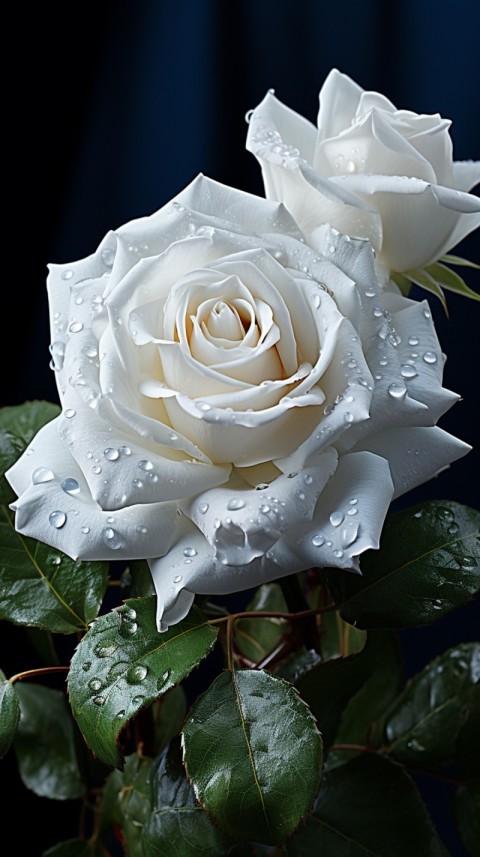 Beautiful White  Rose Flower Aesthetics (11)