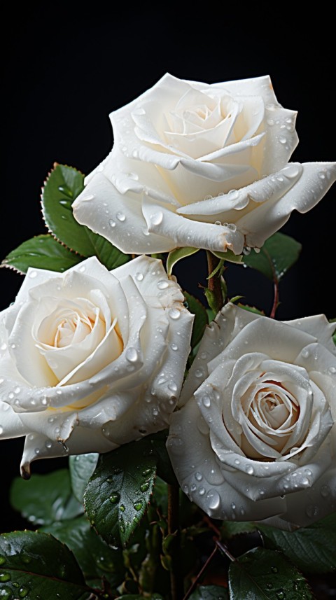 Beautiful White  Rose Flower Aesthetics (20)
