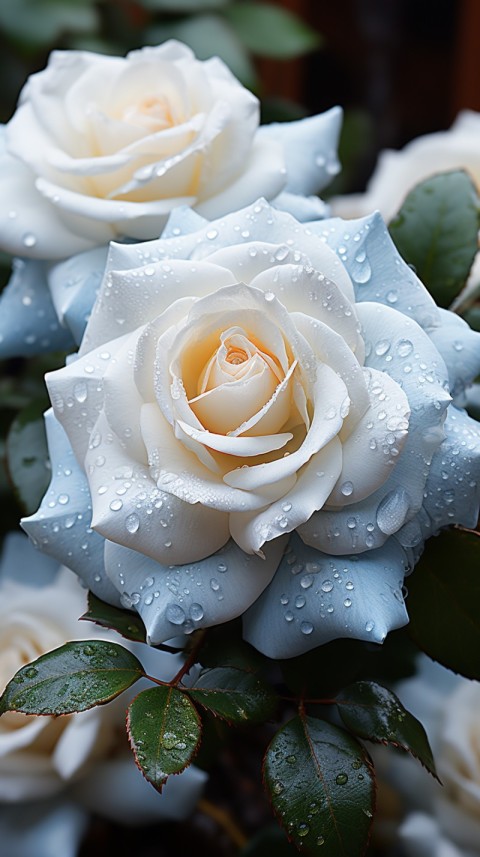 Beautiful White  Rose Flower Aesthetics (33)