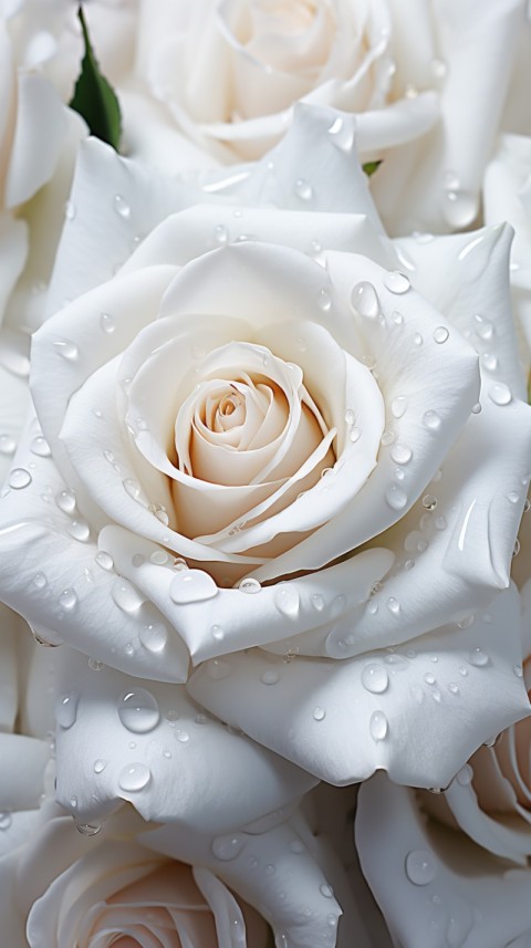 Beautiful White  Rose Flower Aesthetics (91)