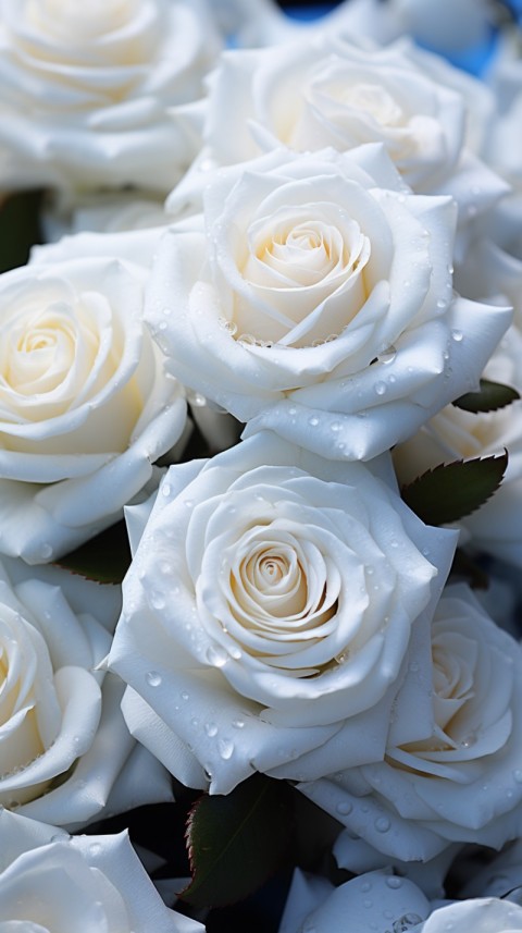 Beautiful White  Rose Flower Aesthetics (95)